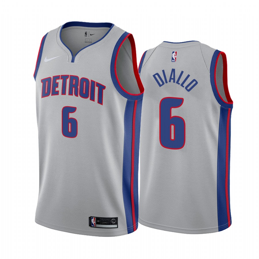 Hamidou Diallo Detroit Pistons Statement Edition Gray #6 Jersey
