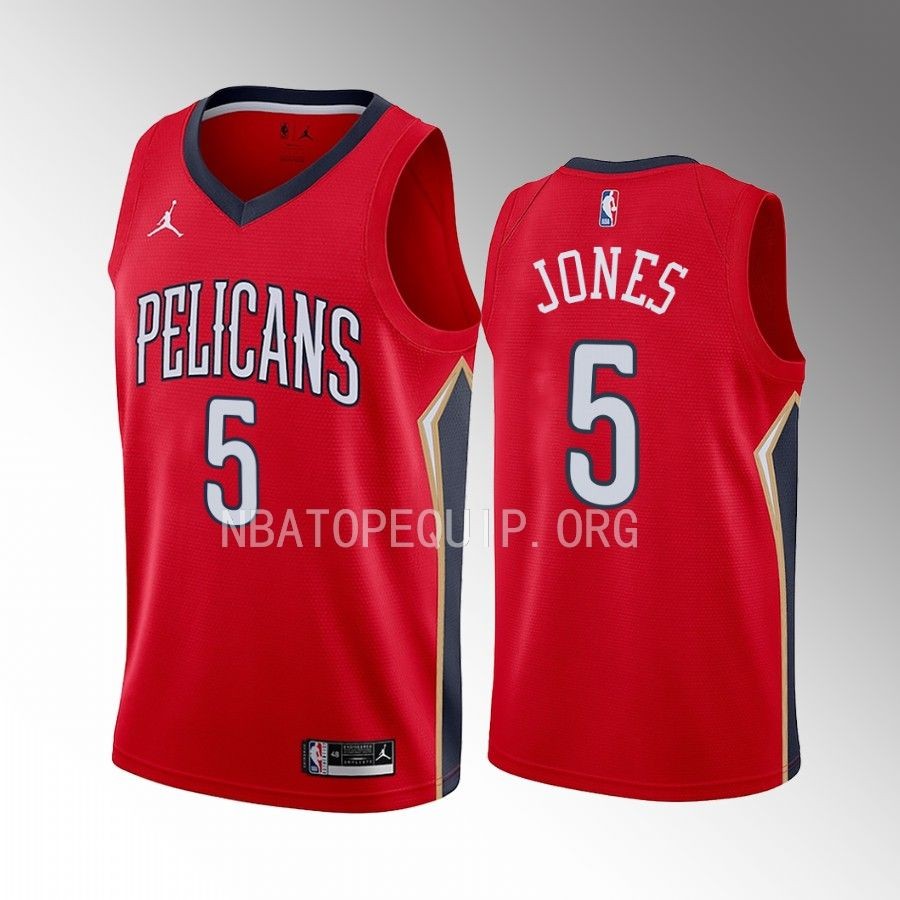 Herbert Jones New Orleans Pelicans #5 Red Jersey Statement Edition Swingman
