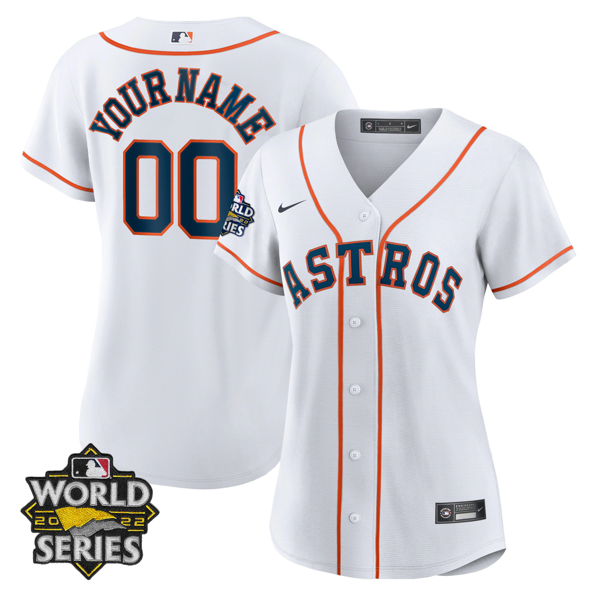Houston Astros World Series Custom Name And Number Cool Home Jersey