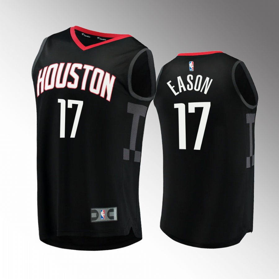 Houston Rockets #17 Tari Eason Statement Jersey Black