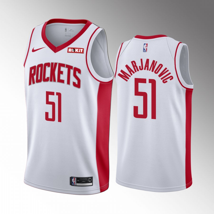 Houston Rockets Boban Marjanovic #51 Association Edition White Jersey Trade