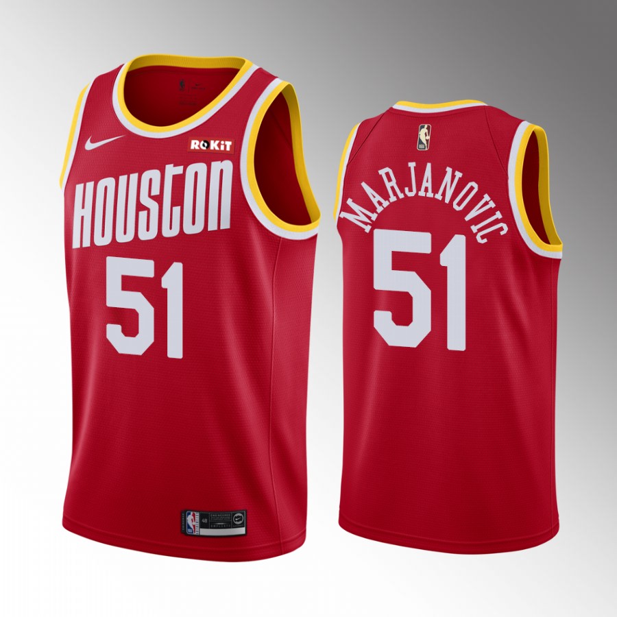 Houston Rockets Boban Marjanovic #51 Classic Edition Red Jersey Trade