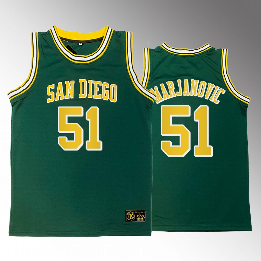 Houston Rockets Boban Marjanovic Heritage 1996-1971 #51 Green Jersey