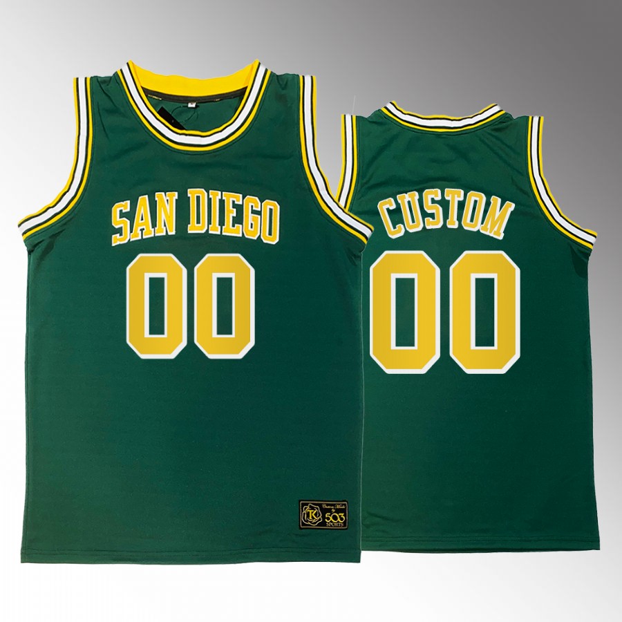 Houston Rockets Custom Heritage 1996-1971 #00 Green Jersey