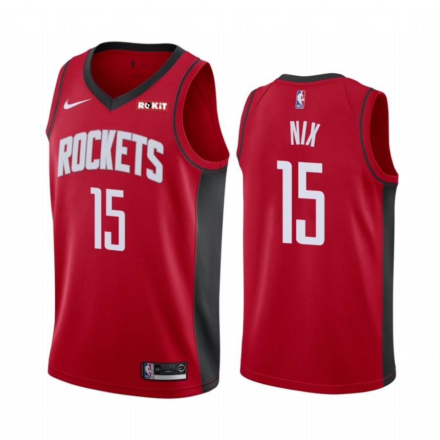Houston Rockets Daishen Nix #15 Red Icon Edition Jersey