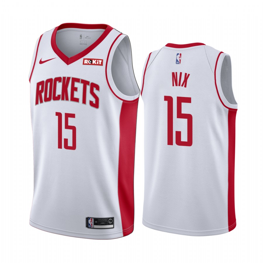 Houston Rockets Daishen Nix #15 White Association Edition Jersey