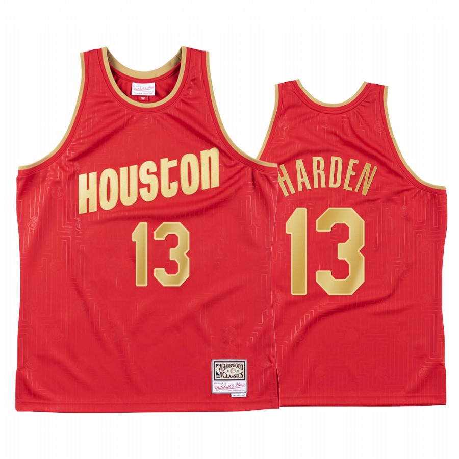 Houston Rockets James Harden CNY Red Throwback Jersey