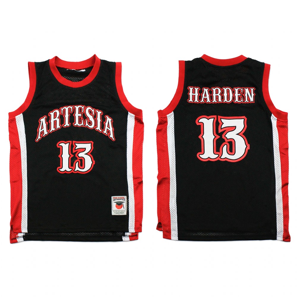 Houston Rockets James Harden Black Artesia High School Jersey