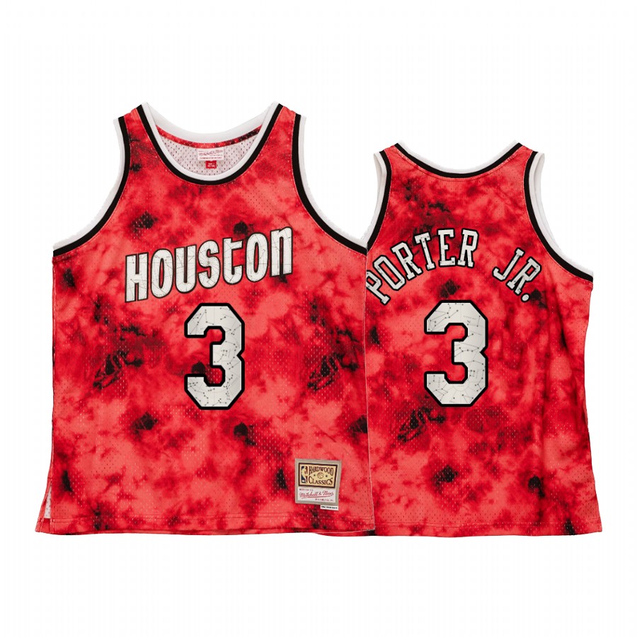 Houston Rockets Kevin Porter Jr. Galaxy Constellation Jersey Men Red Throwback