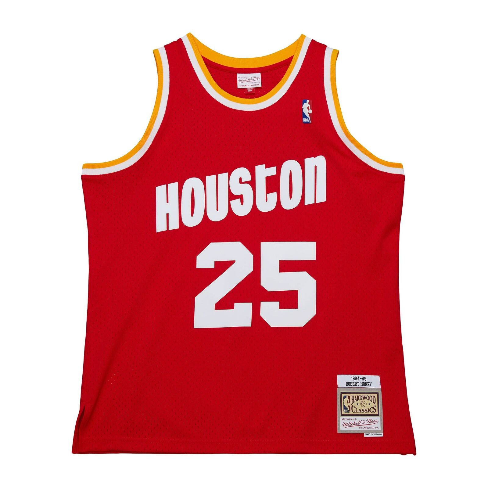 Houston Rockets Robert Horry #25 Mitchell & Ness Red 1994 95 Swingman Red Jersey - All Stitched