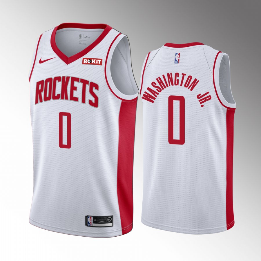 Houston Rockets TyTy Washington Draft Kentucky Wildcats White #0 Jersey Association Edition