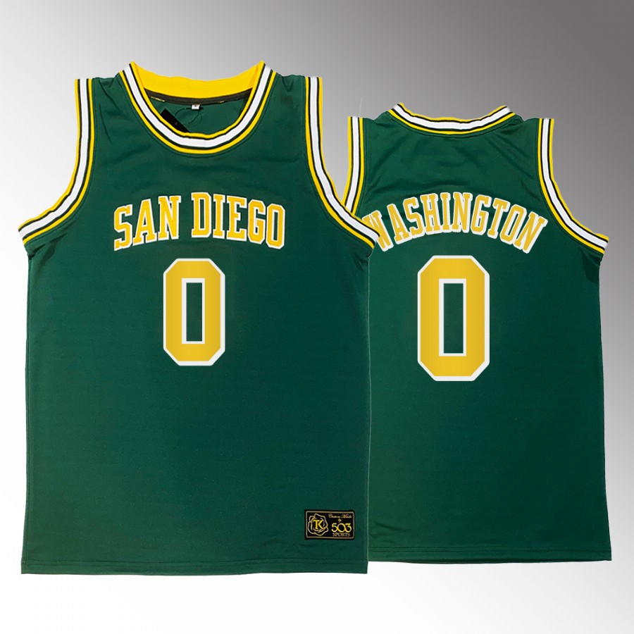 Houston Rockets TyTy Washington Heritage 1996-1971 #0 Green Jersey