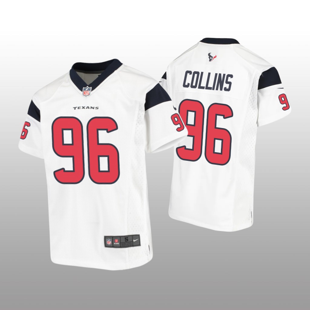 Houston Texans Maliek Collins White Jersey Game - Youth