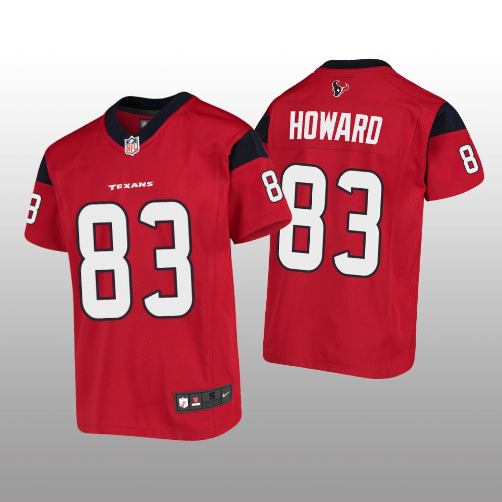 Houston Texans O.J. Howard Red Jersey Game - Youth