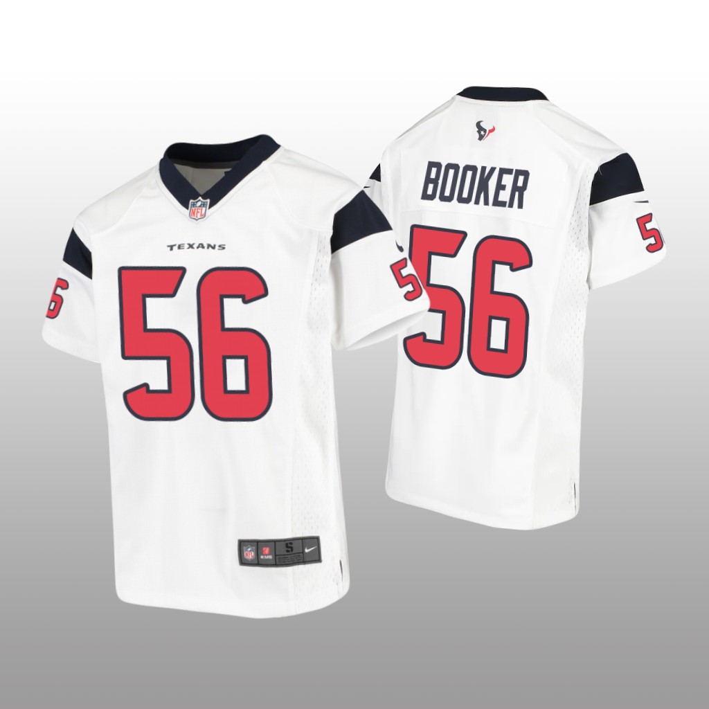 Houston Texans Thomas Booker White Jersey Game - Youth