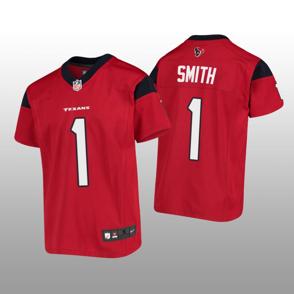 Houston Texans Tremon Smith Red Jersey Game - Youth