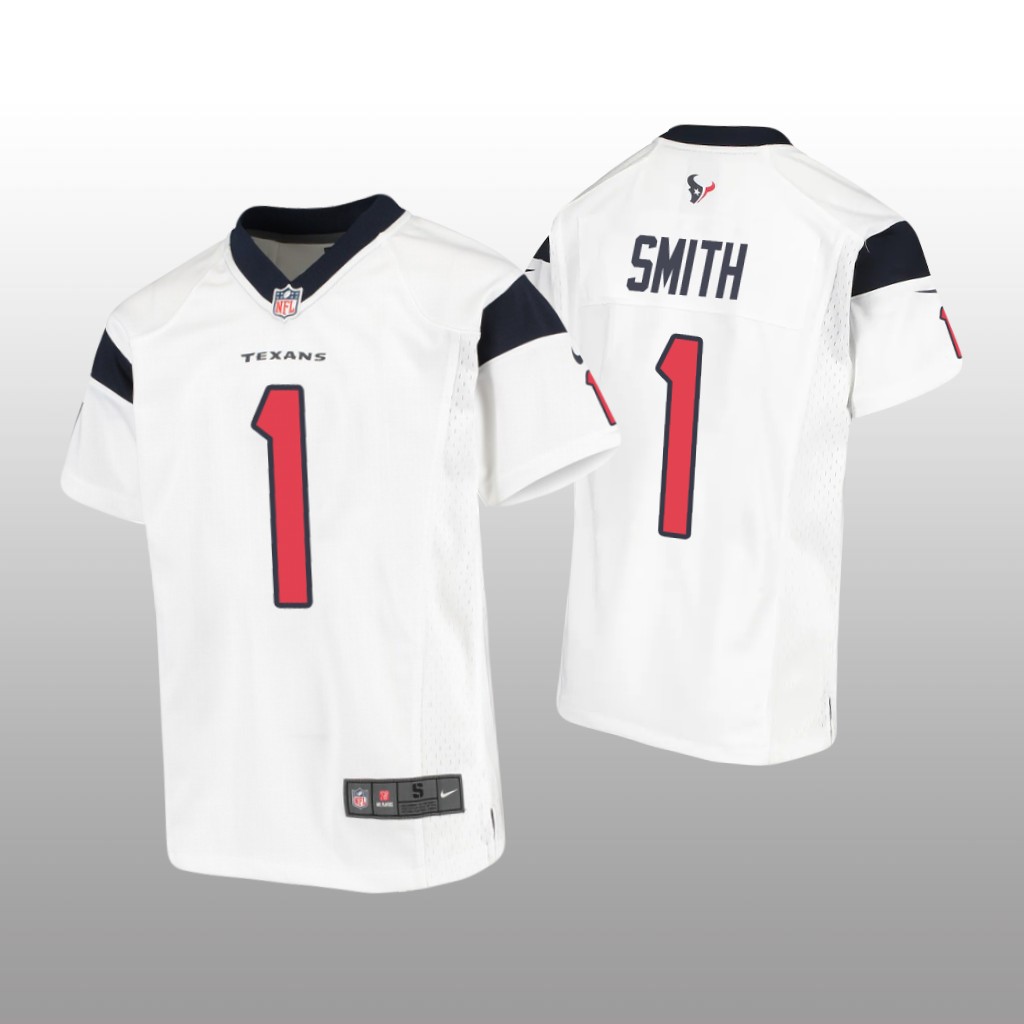 Houston Texans Tremon Smith White Jersey Game - Youth