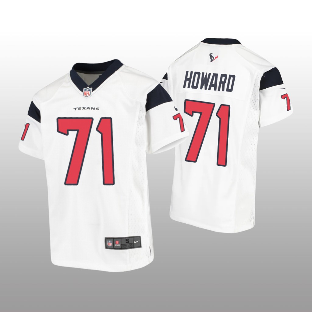 Houston Texans Tytus Howard White Jersey Game - Youth