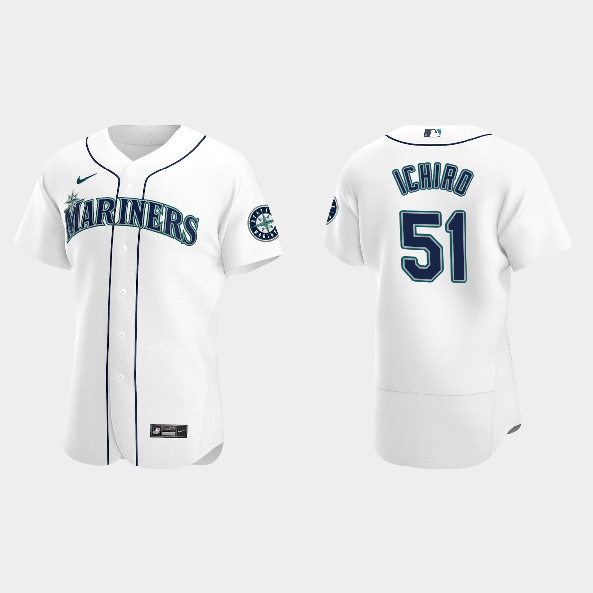 Ichiro Suzuki #51 Seattle Mariners White Home Jersey