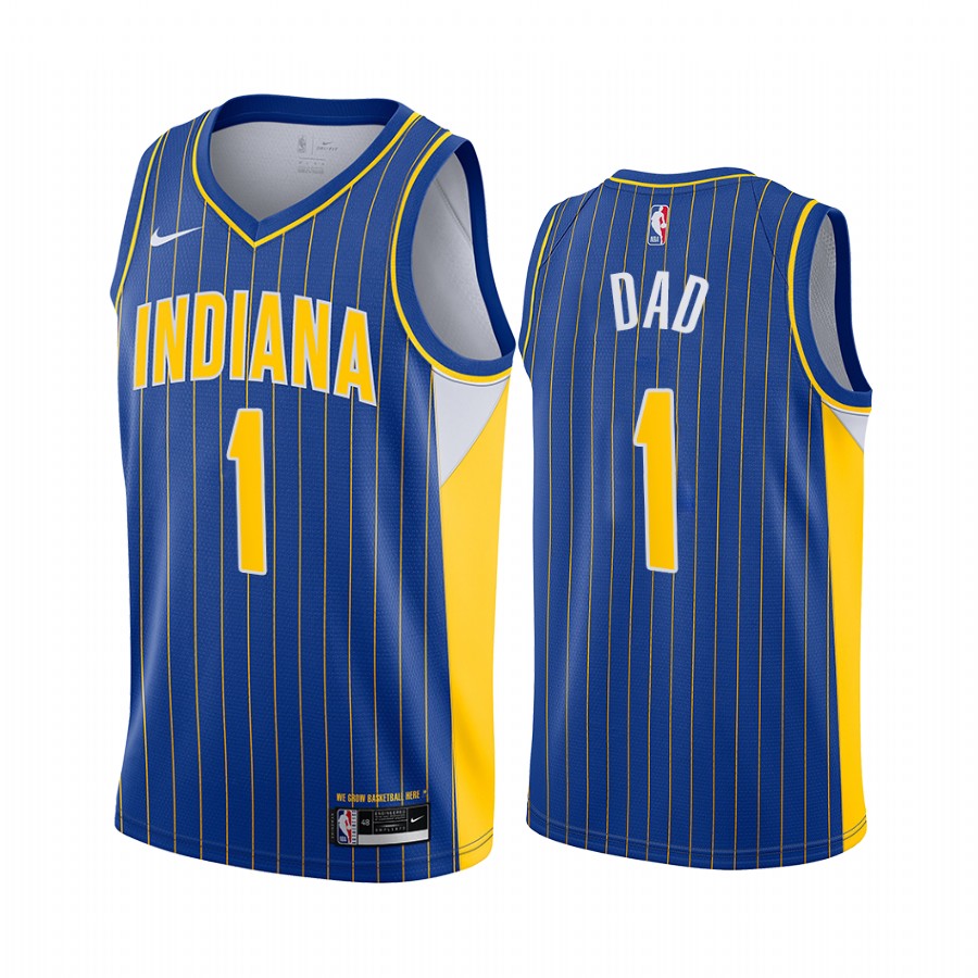 Indiana Pacers Fathers Day Blue No.1 Dad Jersey