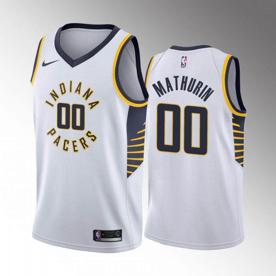 Indiana Pacers Bennedict Mathurin Draft Arizona Wildcats Navy #00 Jersey Association Edition