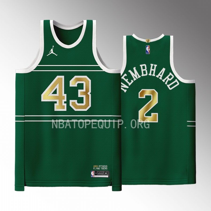 Indiana Pacers Black History Month Andrew Nembhard Green #2 Jersey 1955 Crispus Attucks