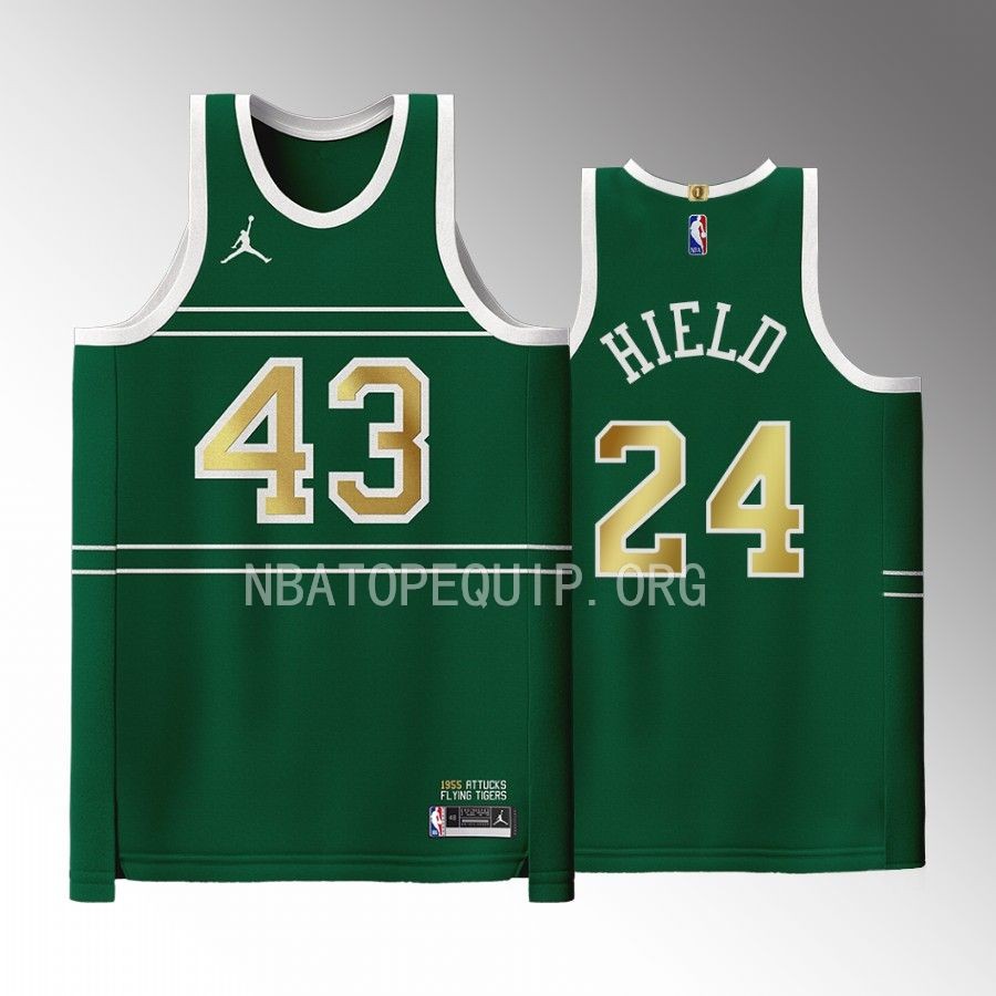 Indiana Pacers Black History Month Buddy Hield Green #24 Jersey 1955 Crispus Attucks