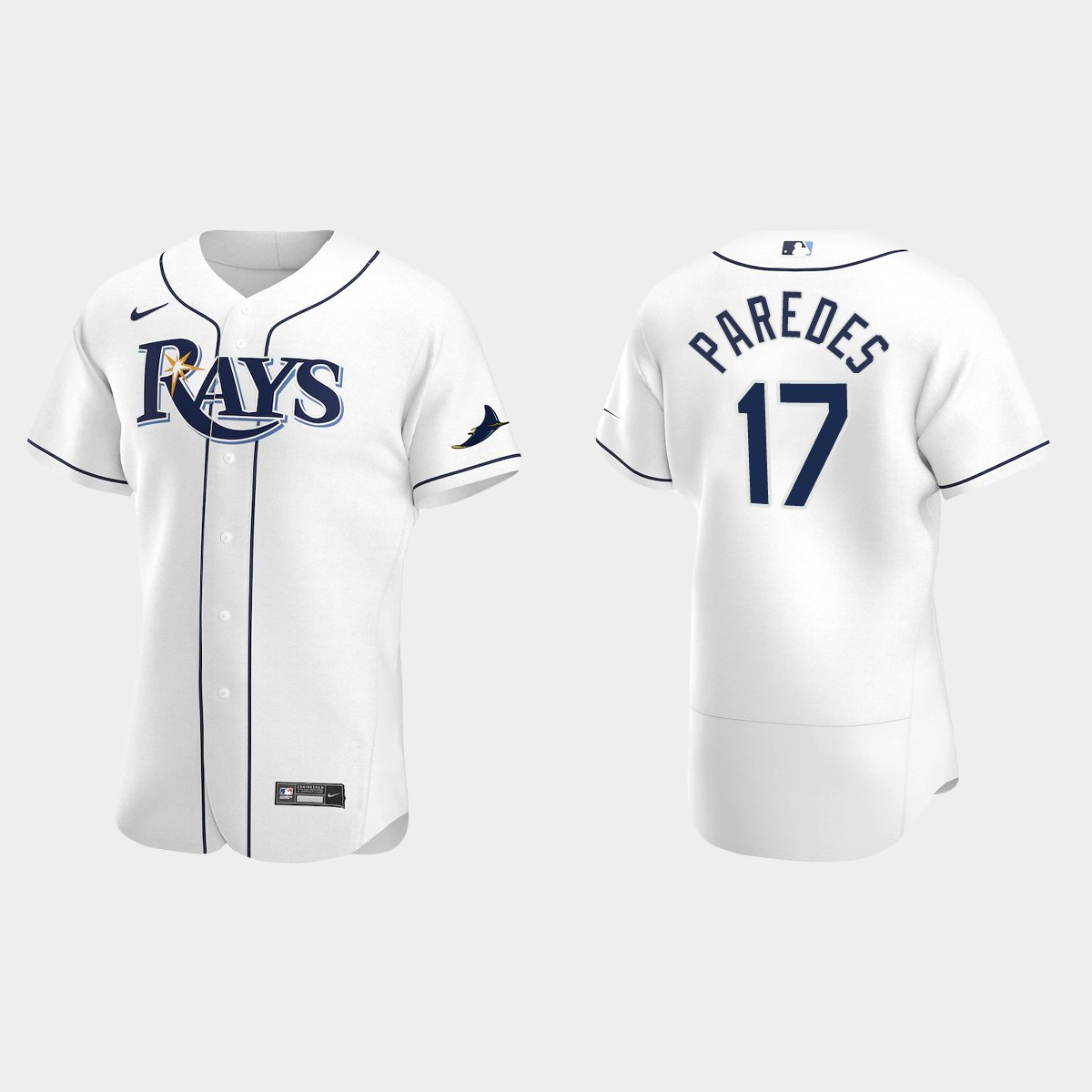 Isaac Paredes Tampa Bay Rays Home Jersey - White