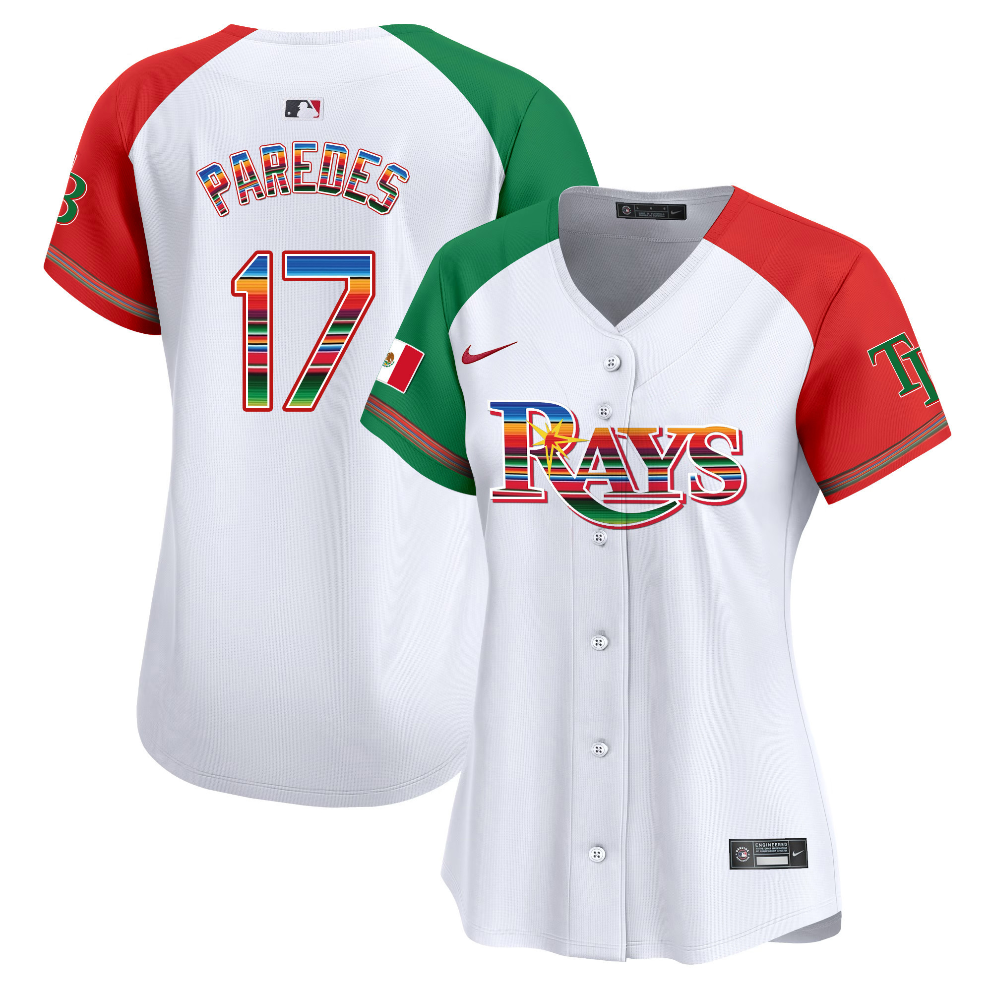 Isaac Paredes Women's Tampa Bay Rays Mexico Vapor Premier Limited Alternate Jersey