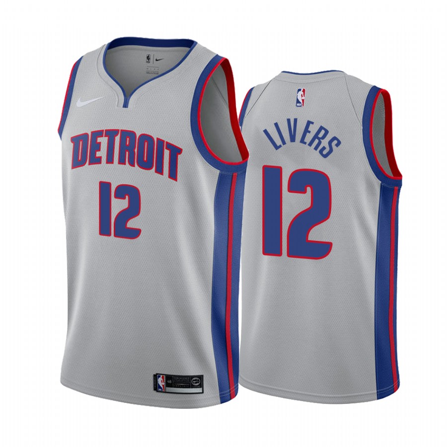 Isaiah Livers Draft Detroit Pistons Statement Edition Jersey Gray