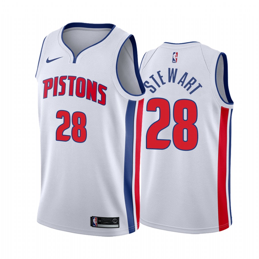 Isaiah Stewart Draft Detroit Pistons White Association Jersey