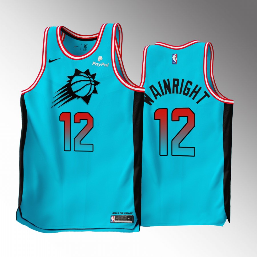 Ishmail Wainright Phoenix Suns Blue #12 City Edition Jersey