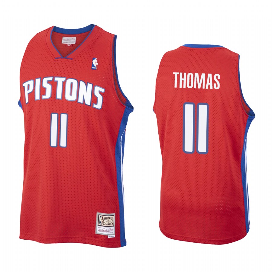 Isiah Thomas #11 Detroit Pistons Throwback Jersey Red