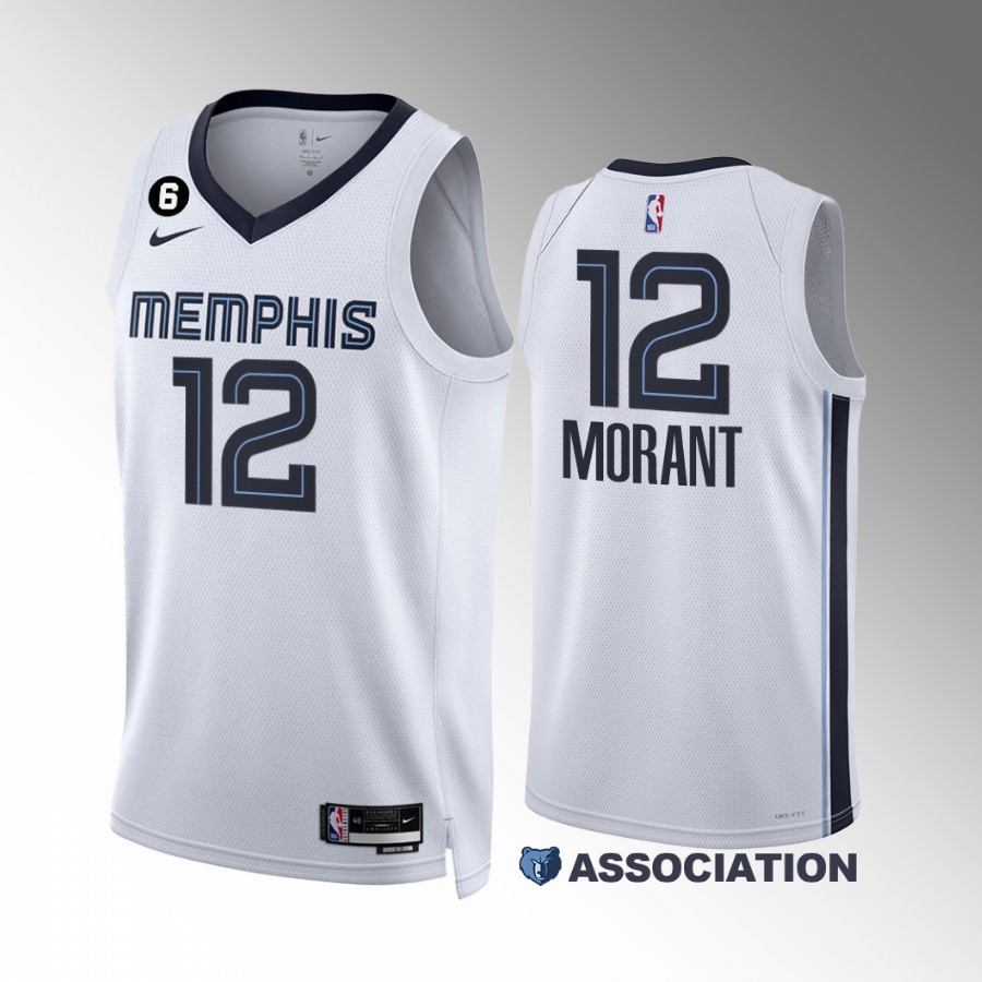 Ja Morant #12 Memphis Grizzlies Association Edition White Jersey