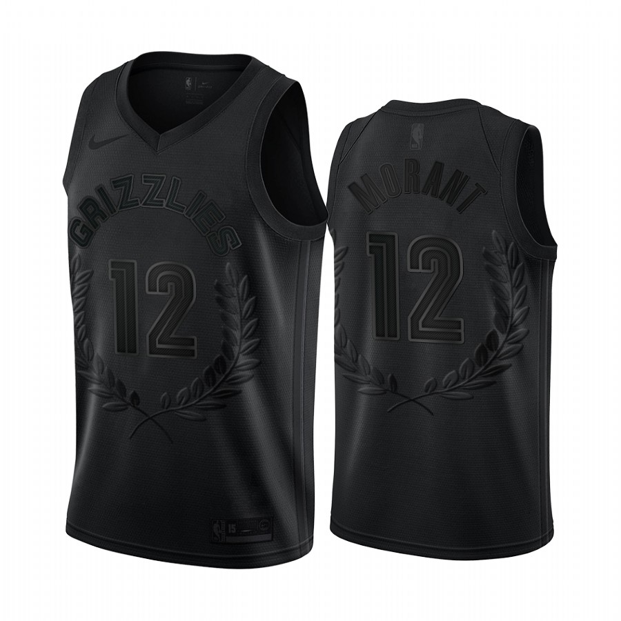 Ja Morant #12 Memphis Grizzlies Black Rookie of the Year Jersey