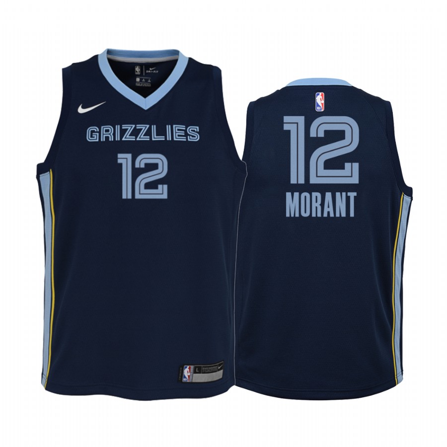 Ja Morant Memphis Grizzlies youth Navy Statement Jersey