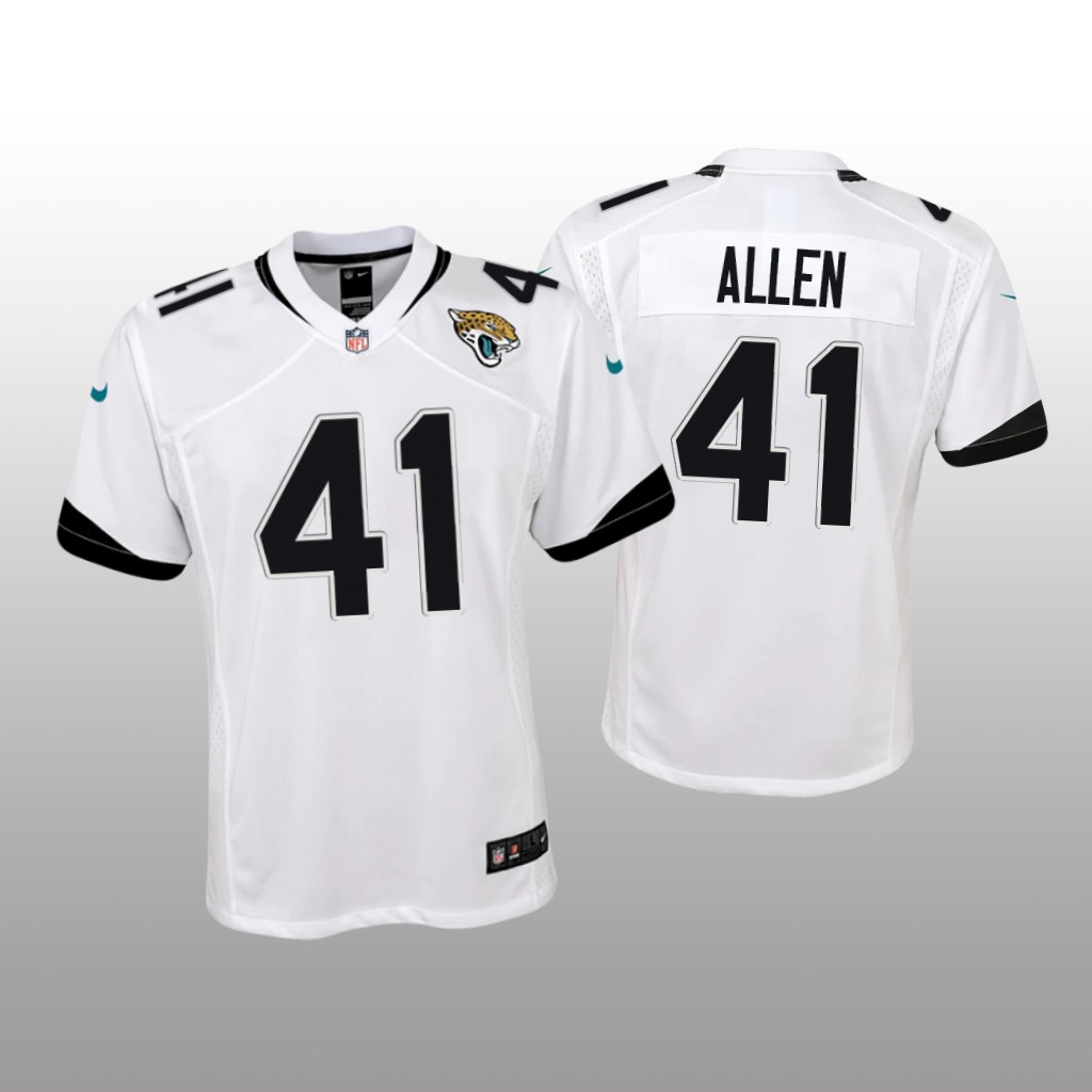 Jacksonville Jaguars Josh Allen White Jersey Game - Youth