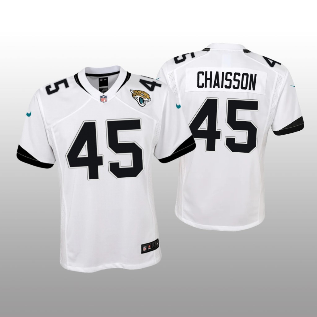 Jacksonville Jaguars K'Lavon Chaisson White Jersey Game - Youth