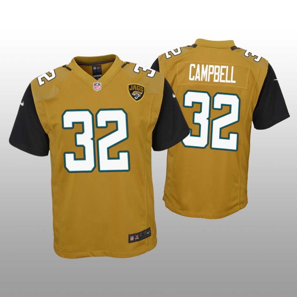 Jacksonville Jaguars Tyson Campbell Gold Jersey Color Rush Game - Youth