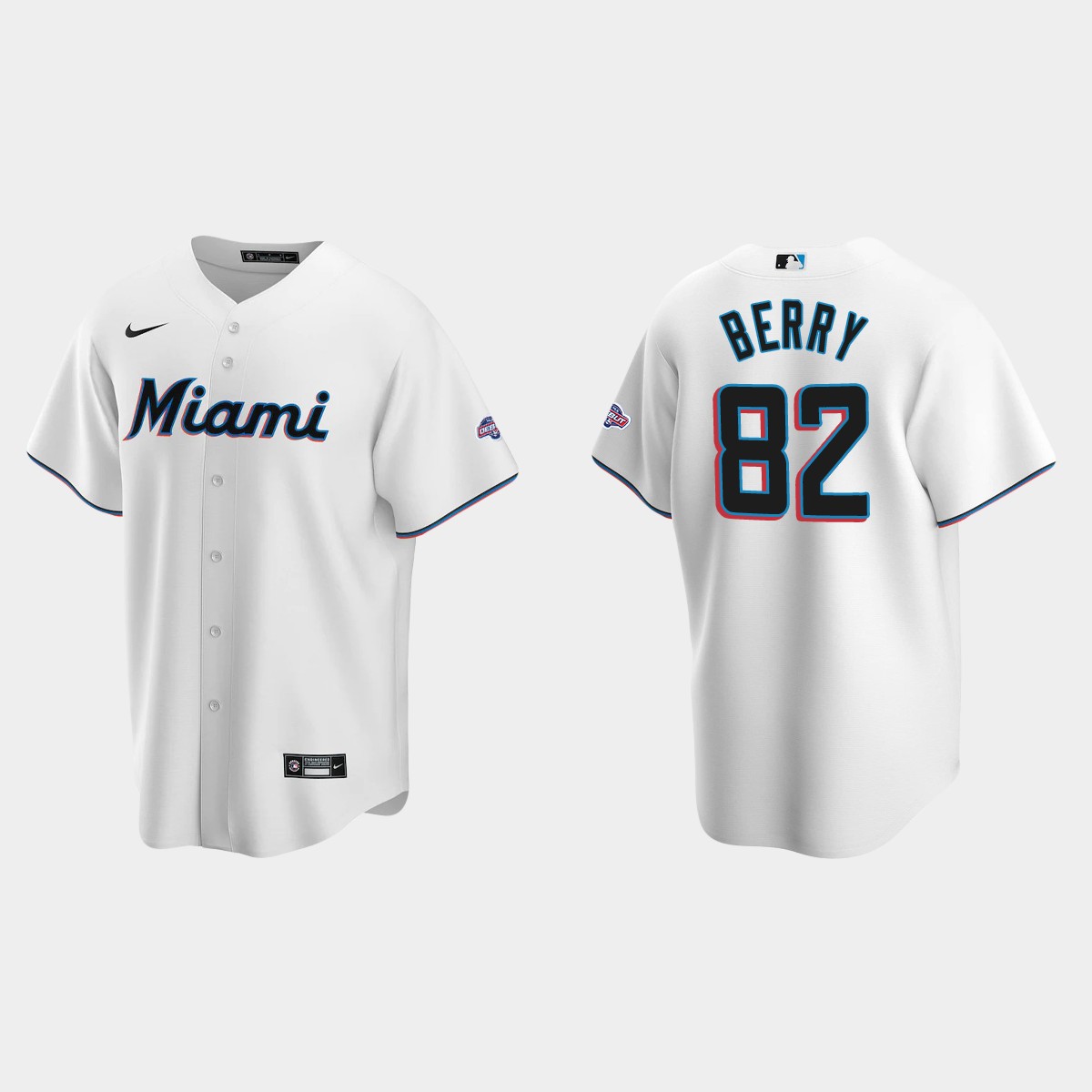 Jacob Berry Miami Marlins Debut Patch Jersey - White