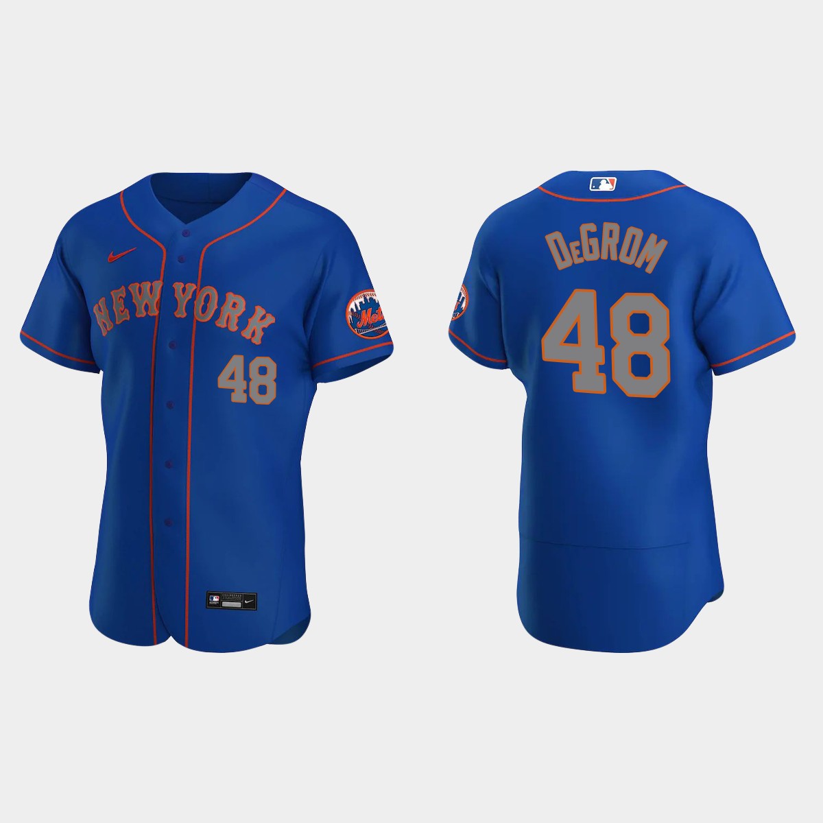 Jacob deGrom #48 New York Mets Royal Alternate Jersey