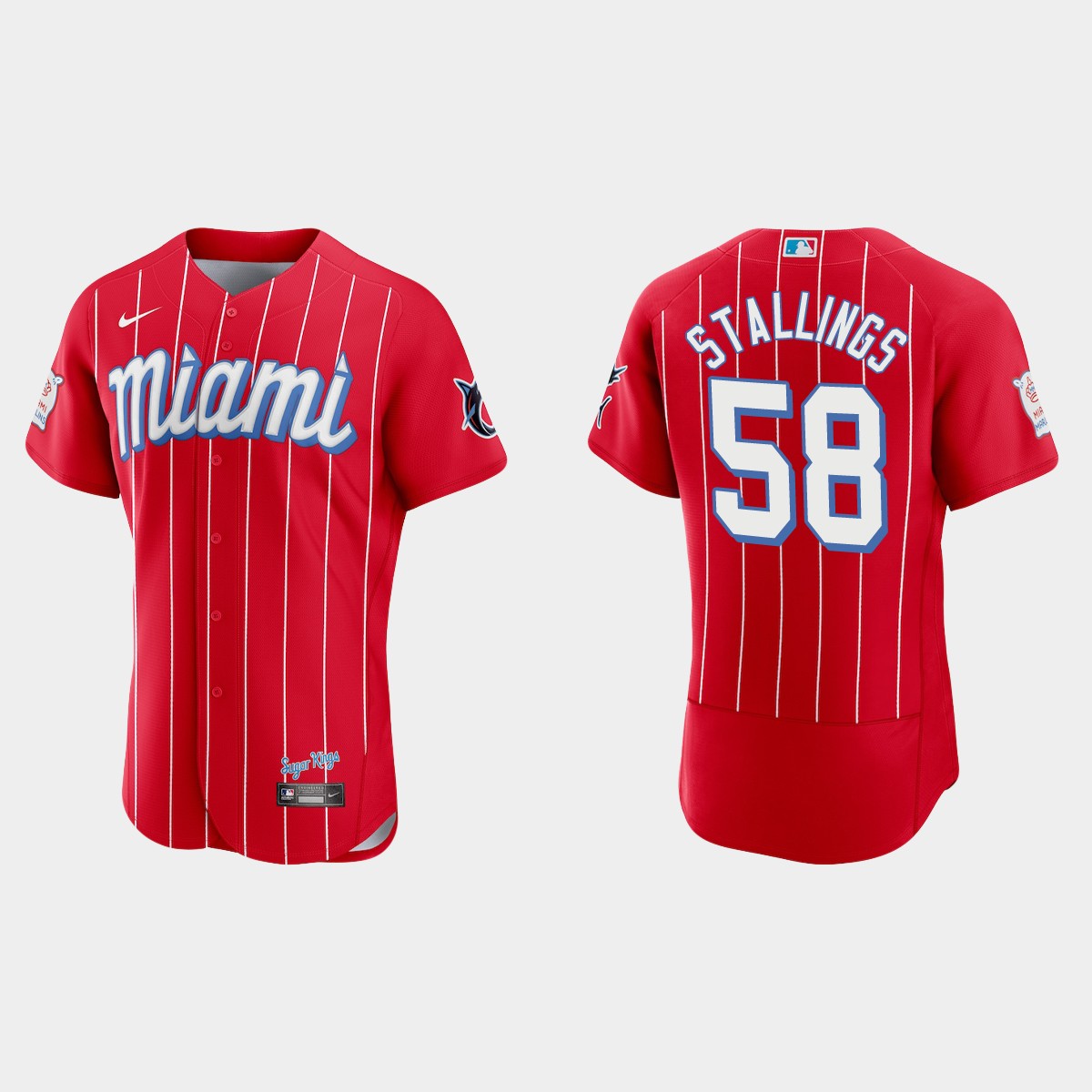Jacob Stallings Miami Marlins City Connect Jersey - Red