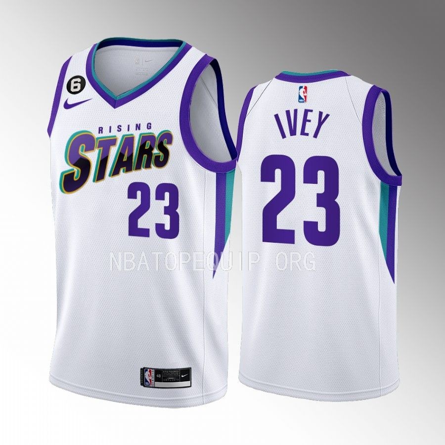 Jaden Ivey Rising Stars White Jersey Detroit Pistons #23