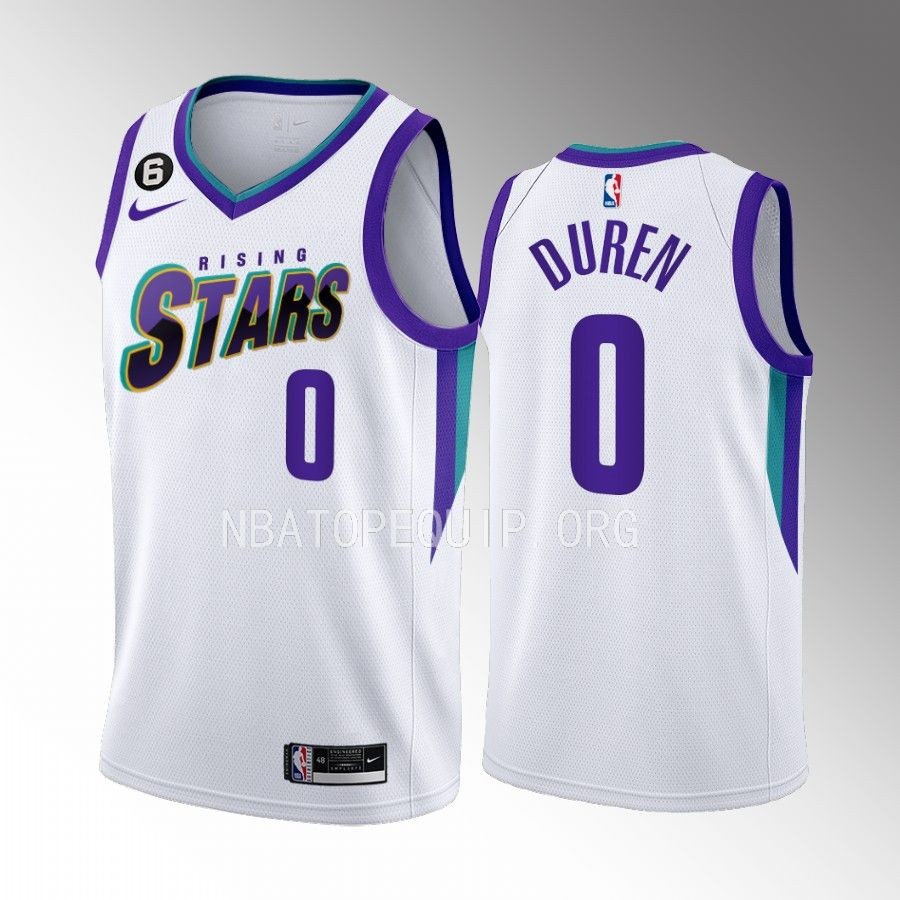 Jalen Duren Rising Stars White Jersey Detroit Pistons #0