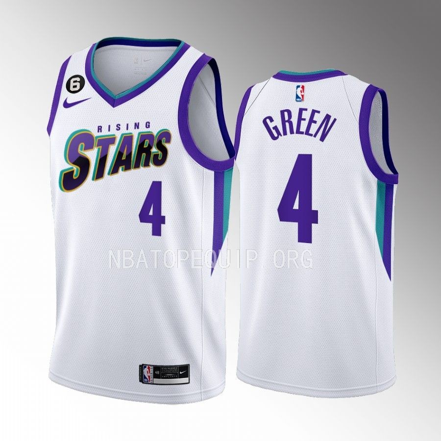 Jalen Green Rising Stars White Jersey Houston Rockets #4