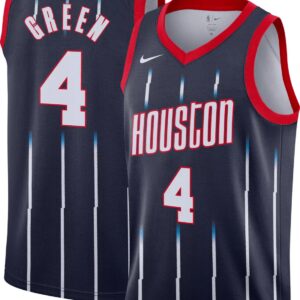 Jalen Green Houston Rockets City Edition Navy Jersey - All Stitched