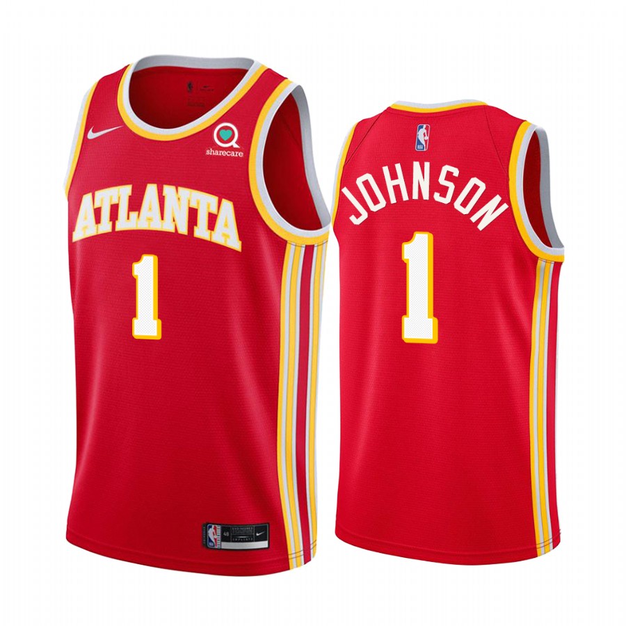 Jalen Johnson Draft Atlanta Hawks Icon Edition Jersey Red