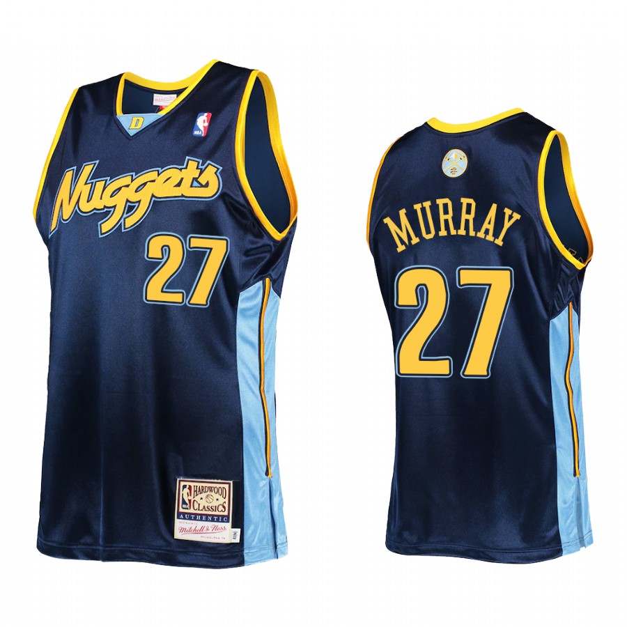 Jamal Murray #27 Denver Nuggets Mitchell Ness Jersey Navy