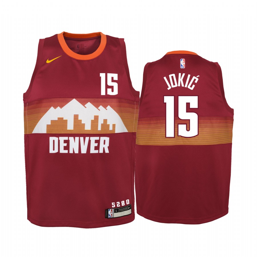Jamal Murray Denver Nuggets  City Red Youth Jersey - Black Friday Gift