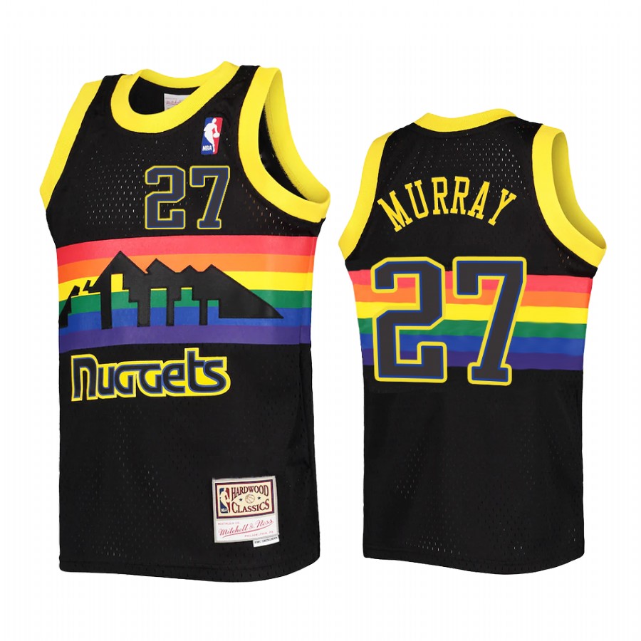 Jamal Murray Denver Nuggets Youth Black Reload Jersey Hardwood Classics
